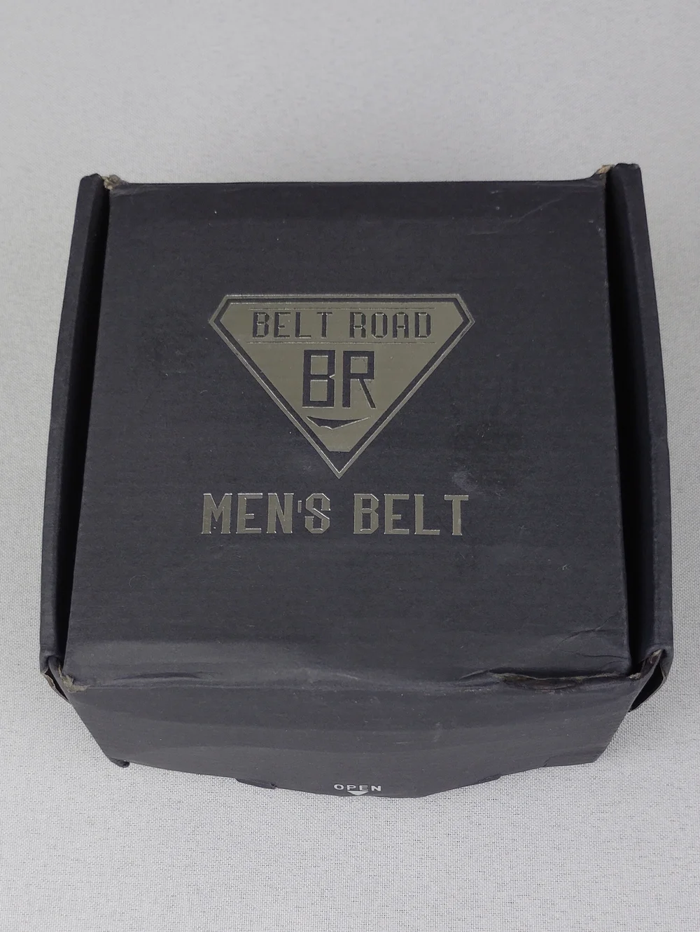 Belt Road Brown Tooled Leather Western Belt with Longhorn Buckle